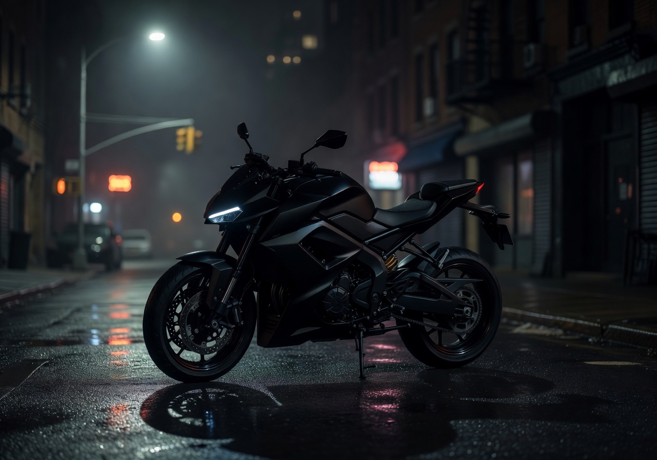 Midnight Ghost 650 Street Stealth Motorcycle